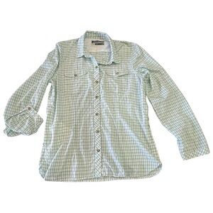 Vintage Eddie Bauer Travex Mountain Guide Hiking Fishing Shirt Size M